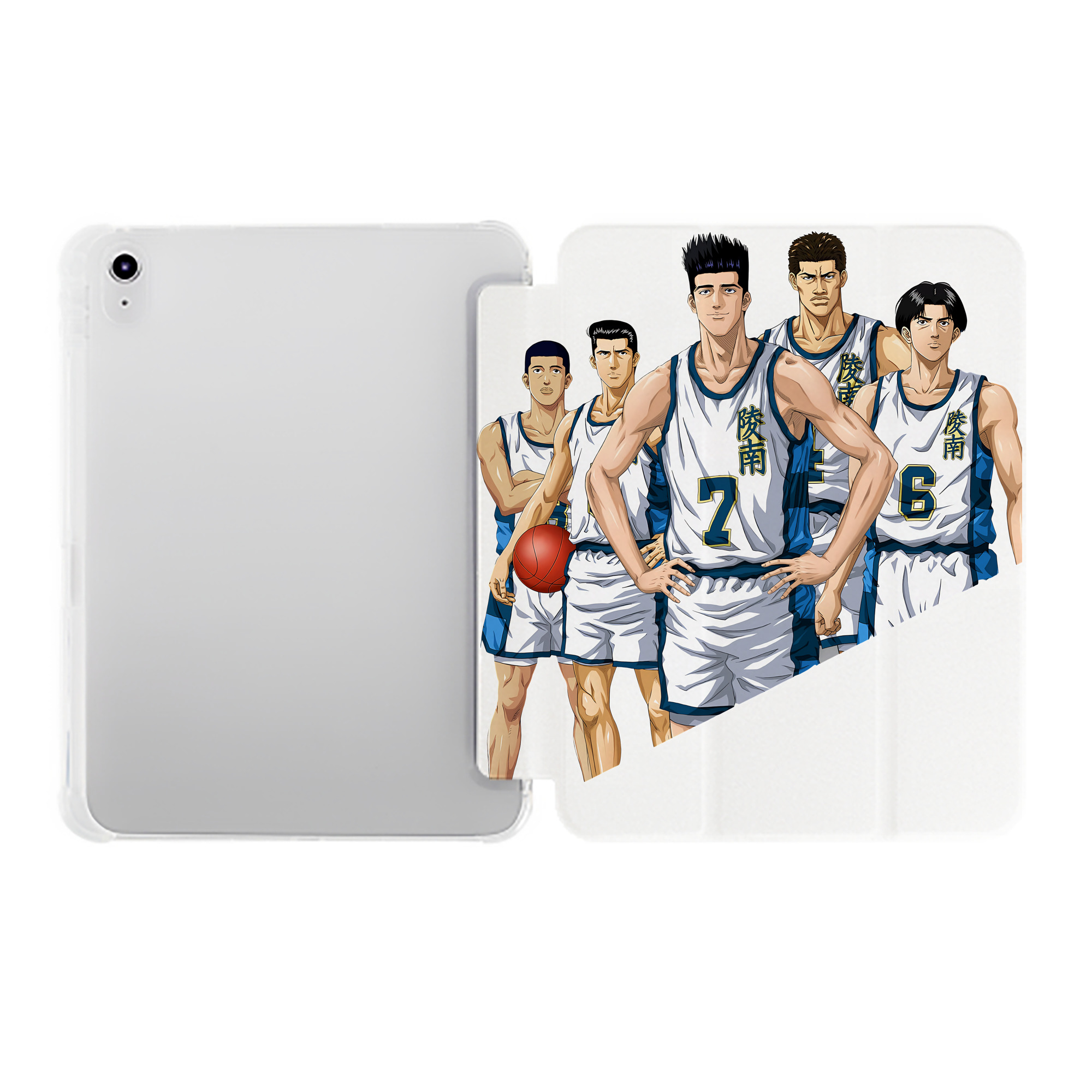 （画像用） SLAM DUNK／スラムダンク IPad ケース ペン収納付き 三つ折りスタンド PUレザー×シリコン 対応機種9.5/10.5/10.9インチ